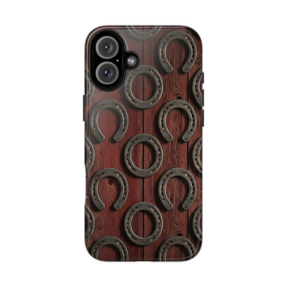 Rustic Horseshoe Western Phone Case – Cowboy Country Ranch Tough Case