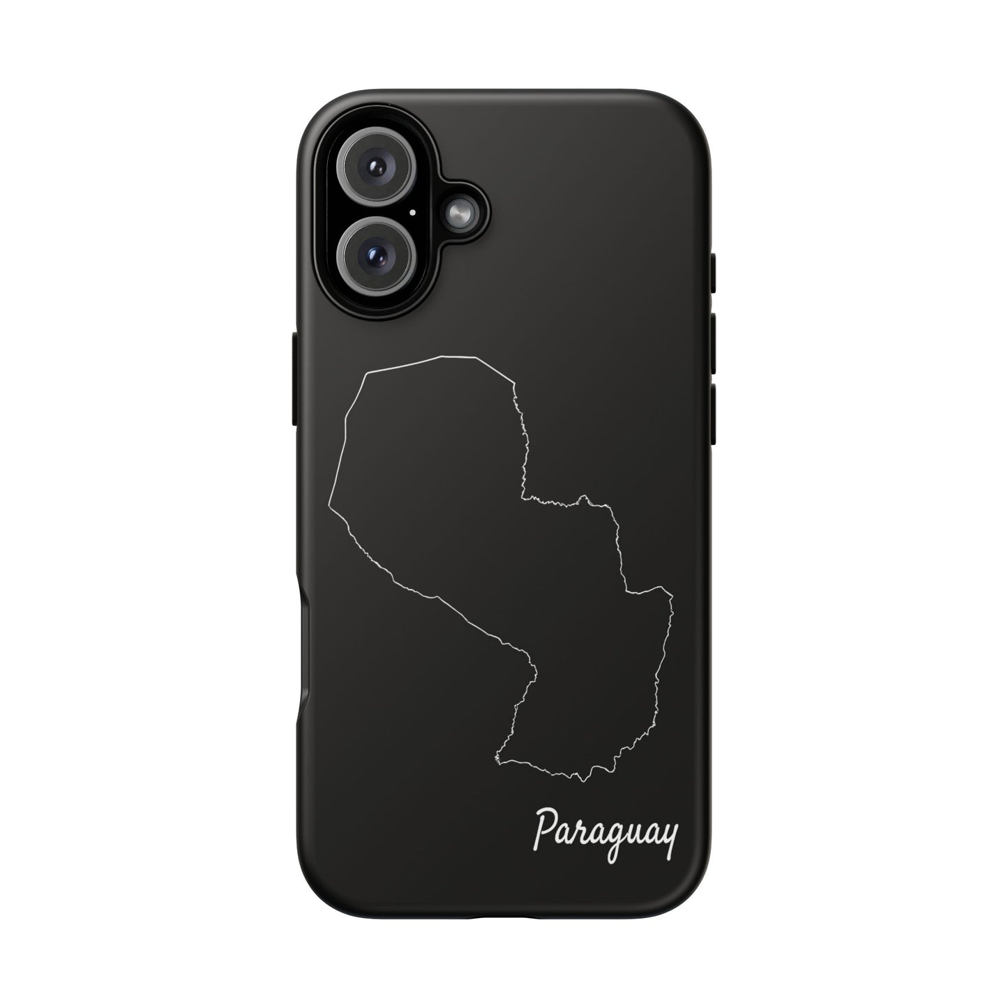 Paraguay Outline Phone Case – Minimal Country Map Tough Case (iPhone, Samsung, Pixel)