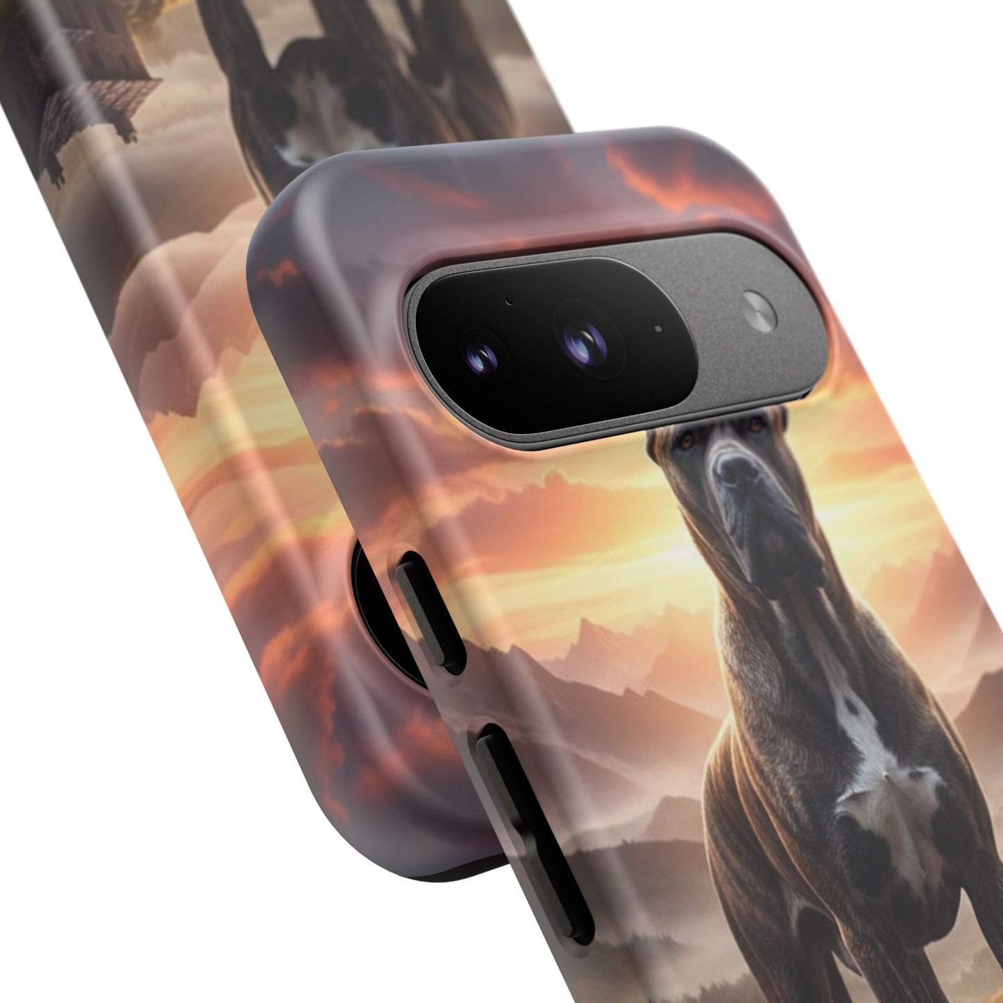 Cane Corso Phone Case – Guard Dog Sunset Tough Case (iPhone, Samsung, Pixel) | Dog Lover Gift