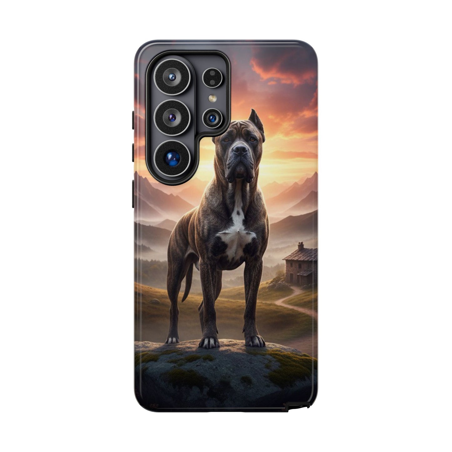 Cane Corso Phone Case – Guard Dog Sunset Tough Case (iPhone, Samsung, Pixel) | Dog Lover Gift