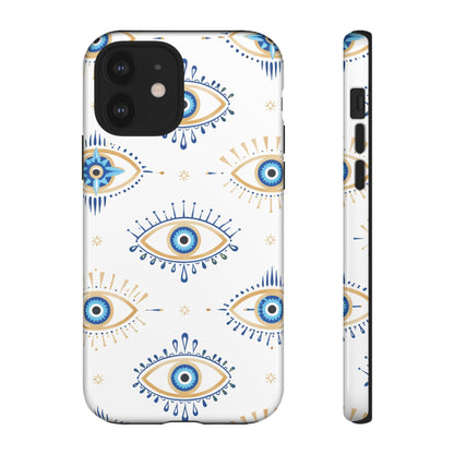 Blue Evil Eye Phone Case – Protective Slim Shockproof Cover for Iphone, Samsung Galaxy and Pixel