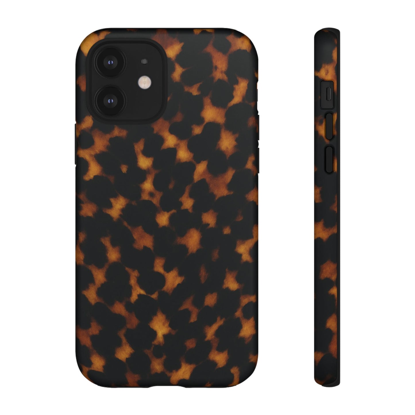 Tortoiseshell Pattern Tough Phone Case | Classic Leopard-Style Protective Cover