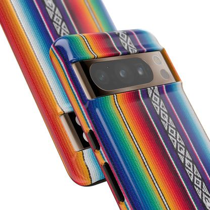 Serape Stripe Phone Case – Colorful Mexican Blanket Pattern Tough Case
