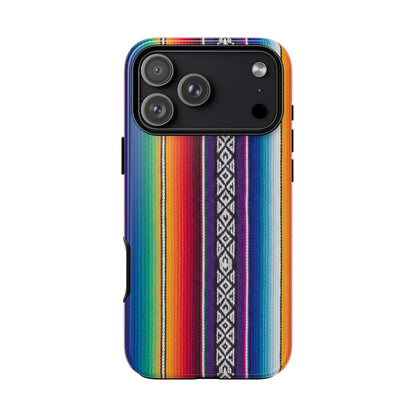 Serape Stripe Phone Case – Colorful Mexican Blanket Pattern Tough Case