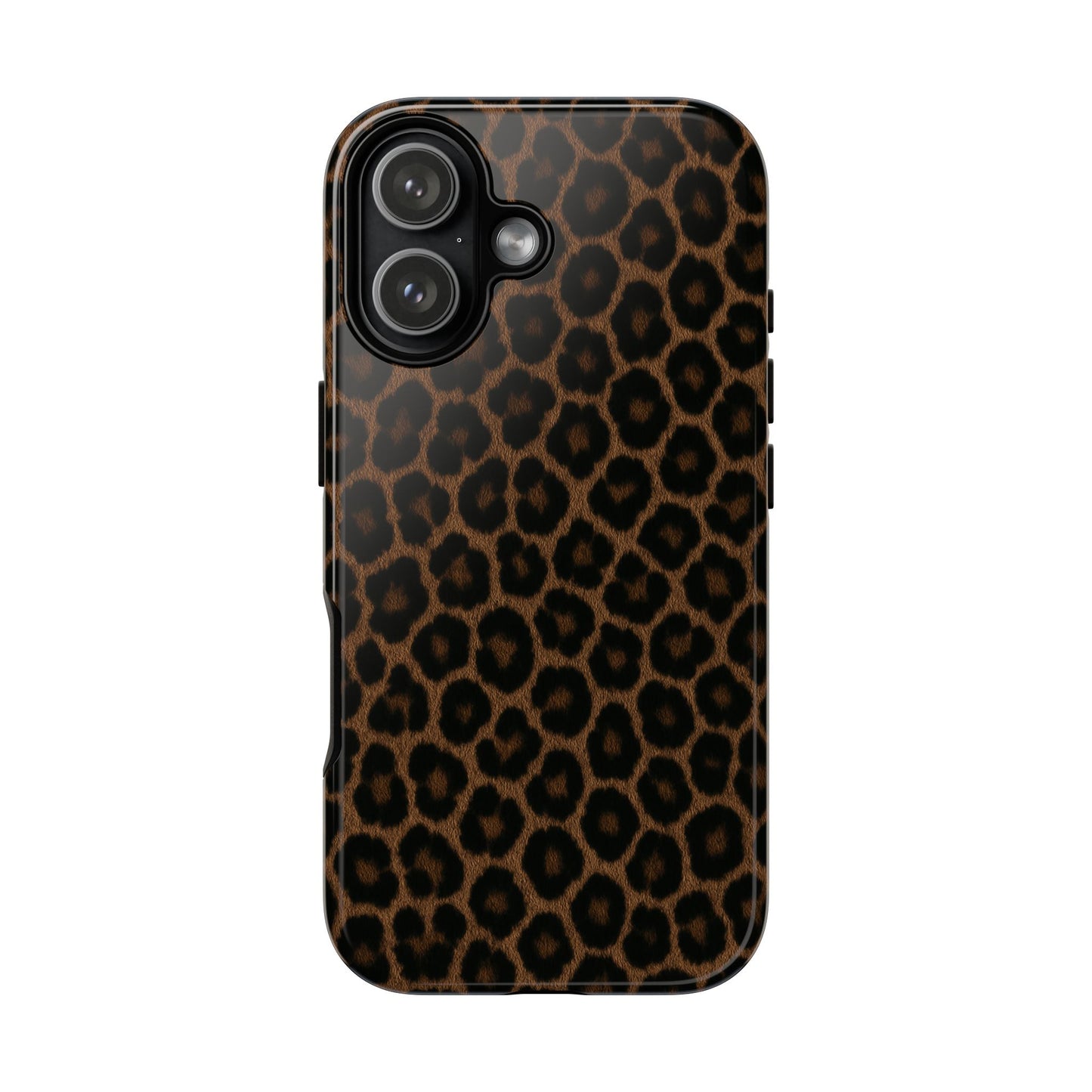 Brown Leopard Print Phone Case | Classic Animal Print Aesthetic Tough Protective Case