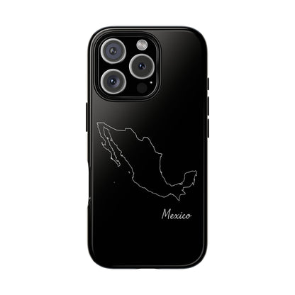 Mexico Outline Phone Case – Minimal Country Map Tough Case (iPhone, Samsung, Pixel)