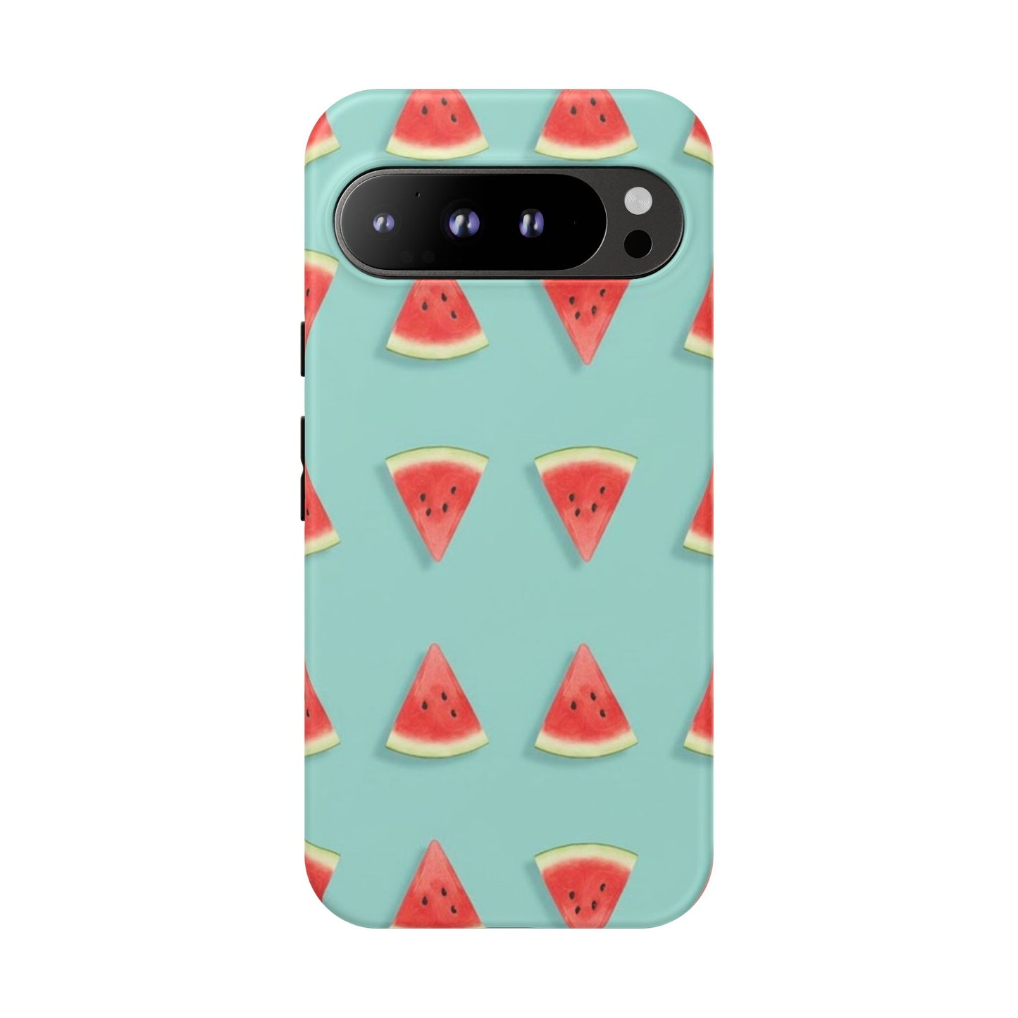 Watermelon Phone Case – Pastel Blue Summer Fruit Tough Case (iPhone, Samsung, Pixel)