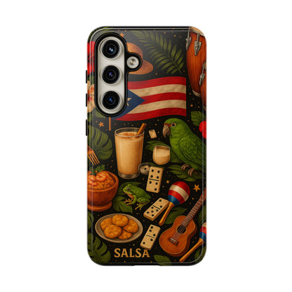 Puerto Rican Culture Phone Case | Boricua Icons Caribbean Aesthetic Tough Protective Case