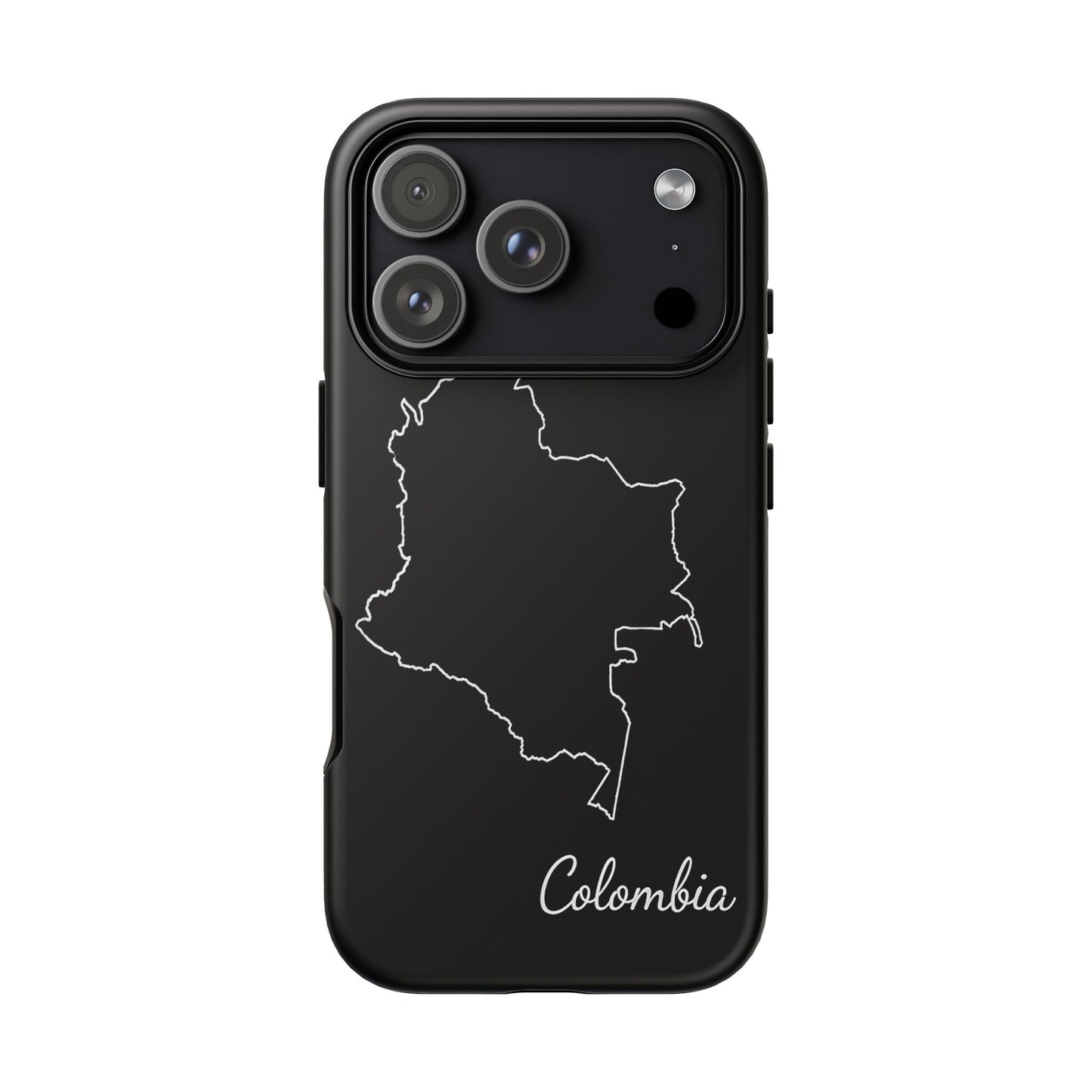 Colombia Outline Phone Case – Minimal Country Map Tough Case (iPhone, Samsung, Pixel)