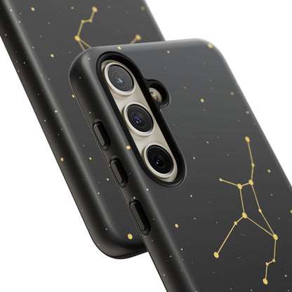 Virgo Zodiac Constellation Phone Case – Luxe Gold Celestial Cover