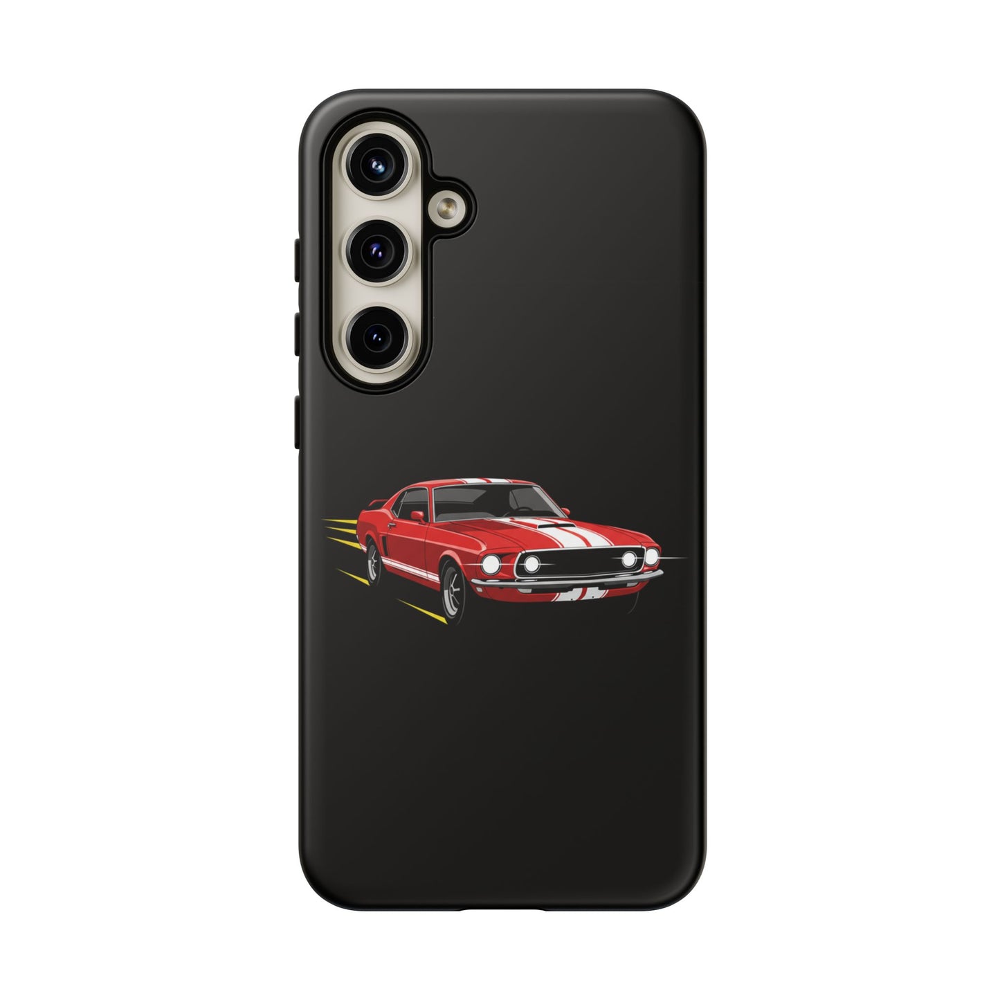 Red Muscle Car Phone Case – Classic Car Racing Tough Protective Case