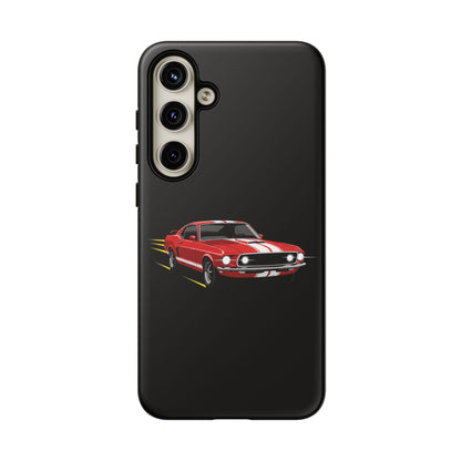 Red Muscle Car Phone Case – Classic Car Racing Tough Protective Case
