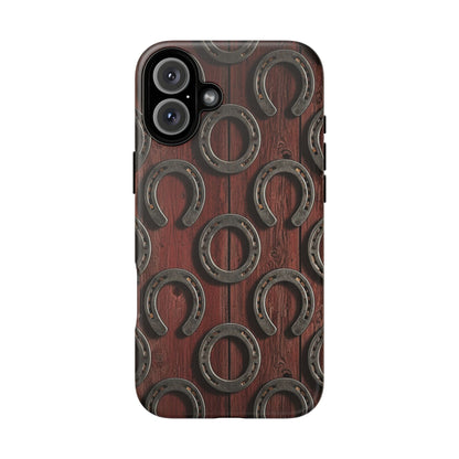 Rustic Horseshoe Western Phone Case – Cowboy Country Ranch Tough Case