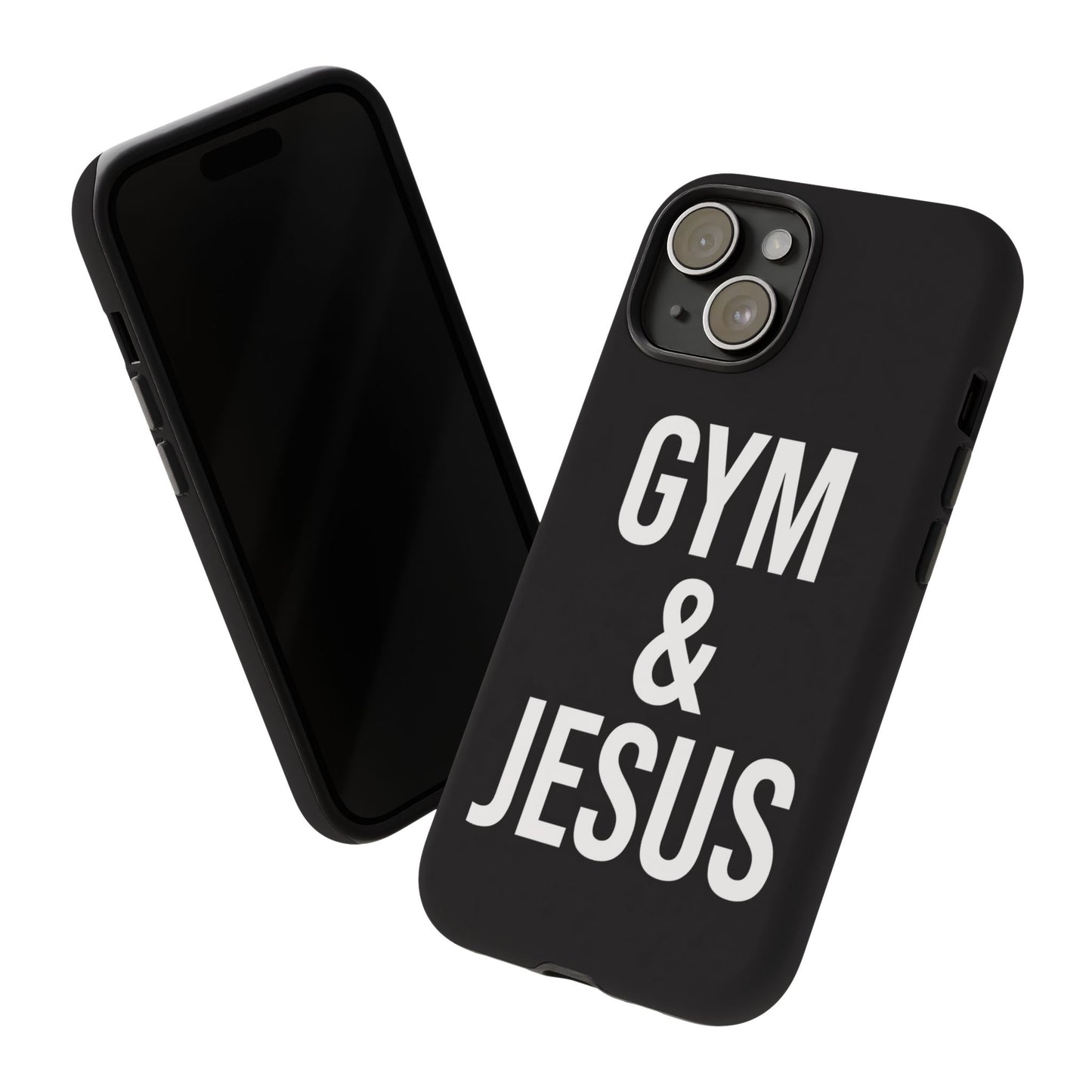 Gym & Jesus Phone Case Christian Faith Workout Gym Motivation Case