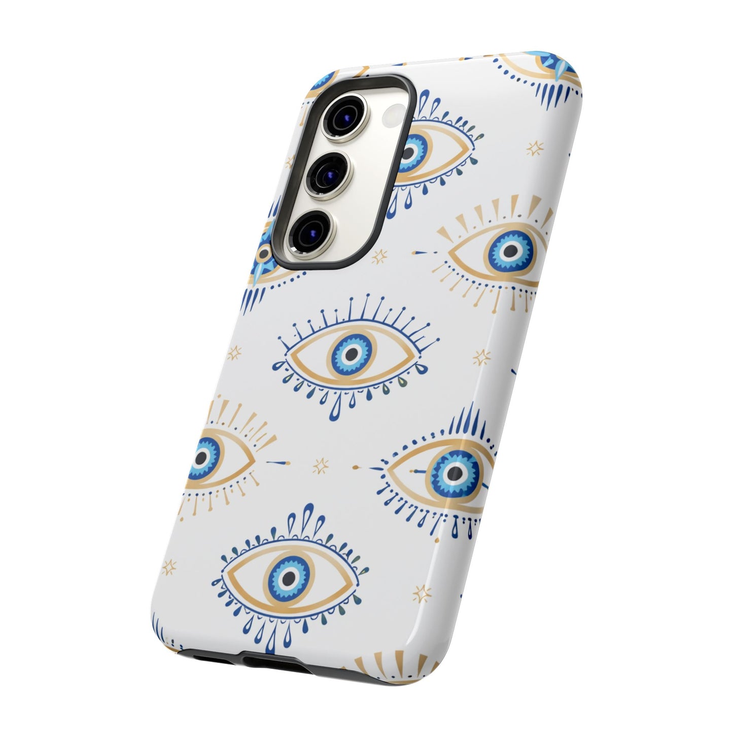 Blue Evil Eye Phone Case – Protective Slim Shockproof Cover for Iphone, Samsung Galaxy and Pixel