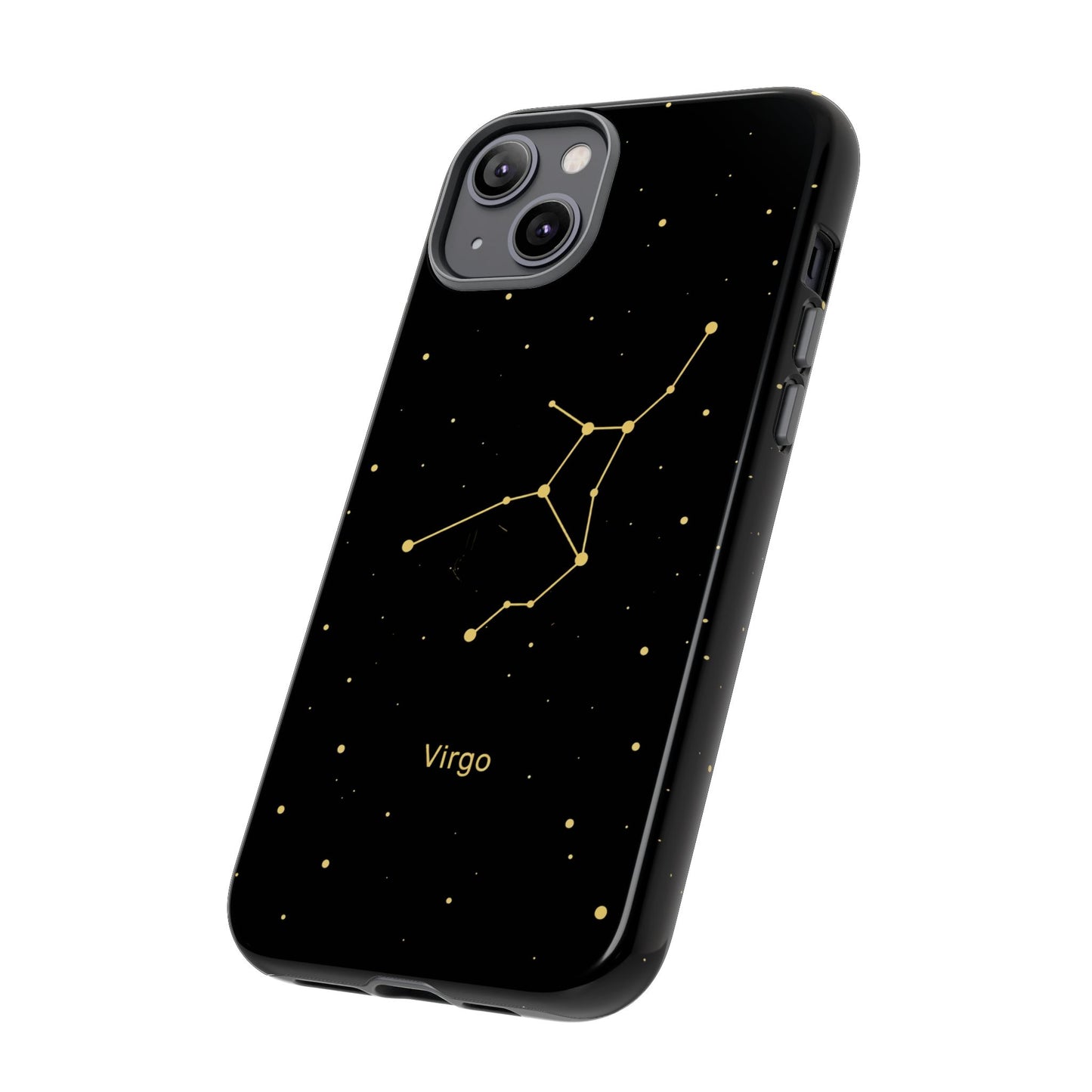 Virgo Zodiac Constellation Phone Case – Luxe Gold Celestial Cover