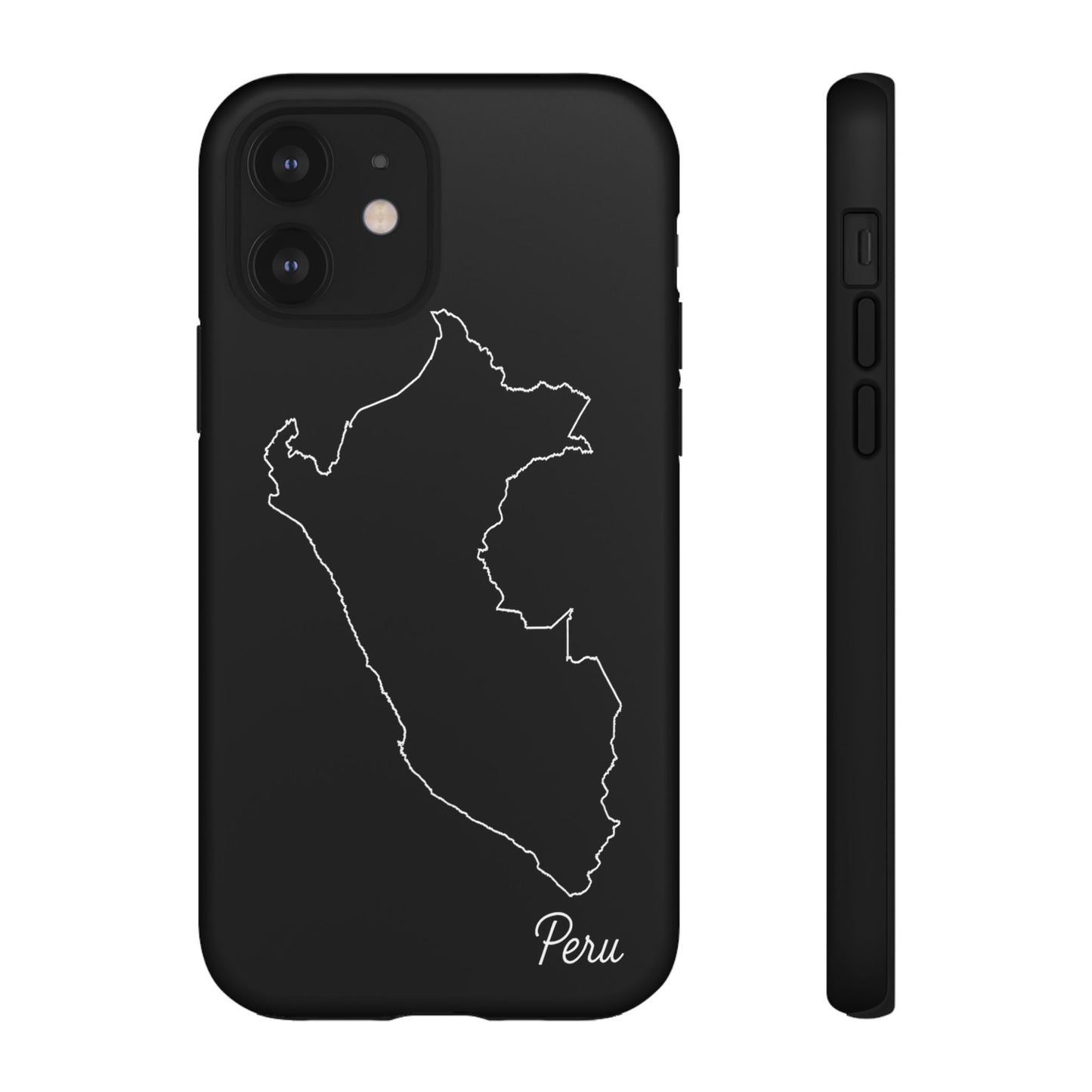 Peru Outline Phone Case – Minimal Country Map Tough Case (iPhone, Samsung, Pixel)