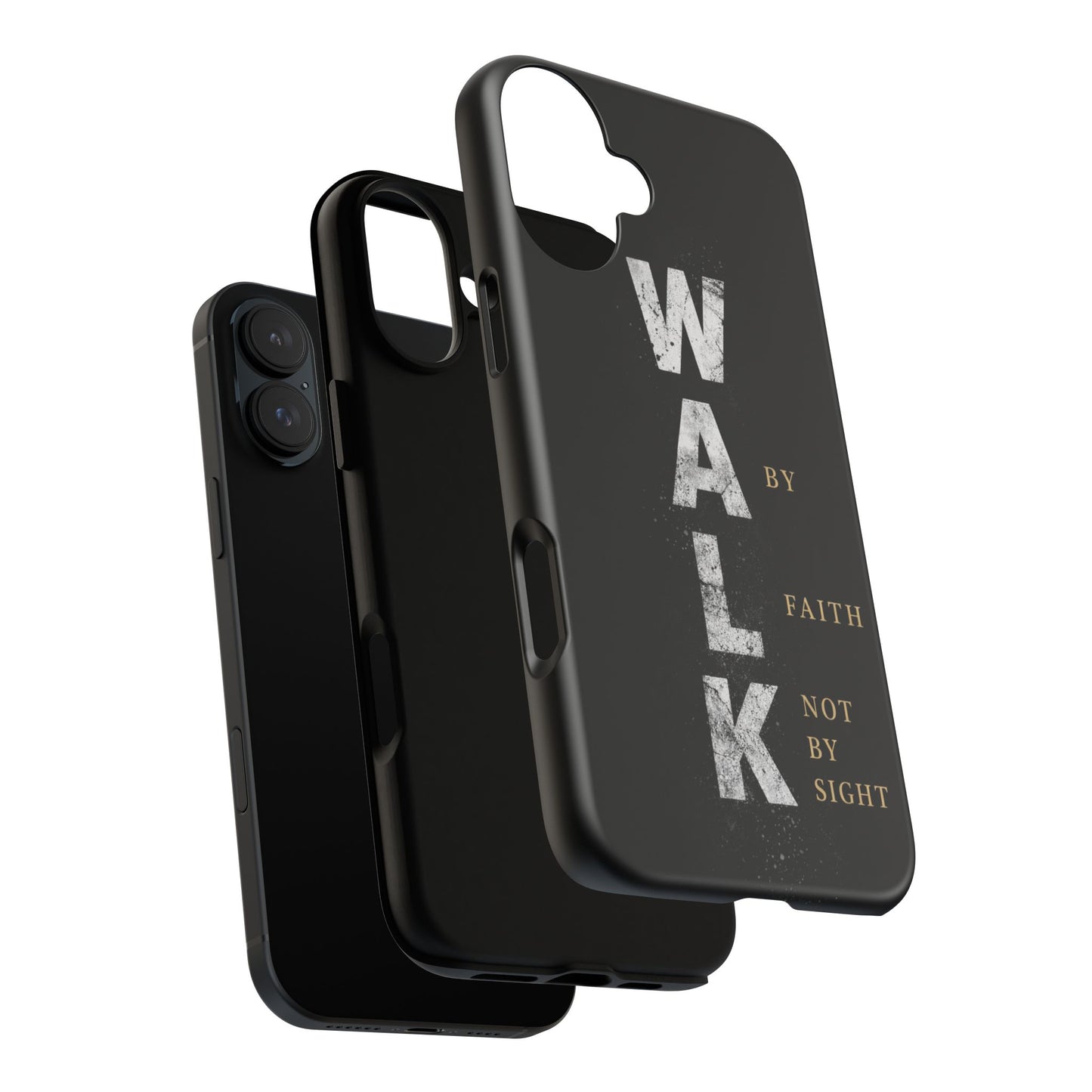 Walk by Faith Not by Sight Christian Phone Case Bible Verse Faith Cover