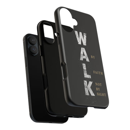 Walk by Faith Not by Sight Christian Phone Case Bible Verse Faith Cover