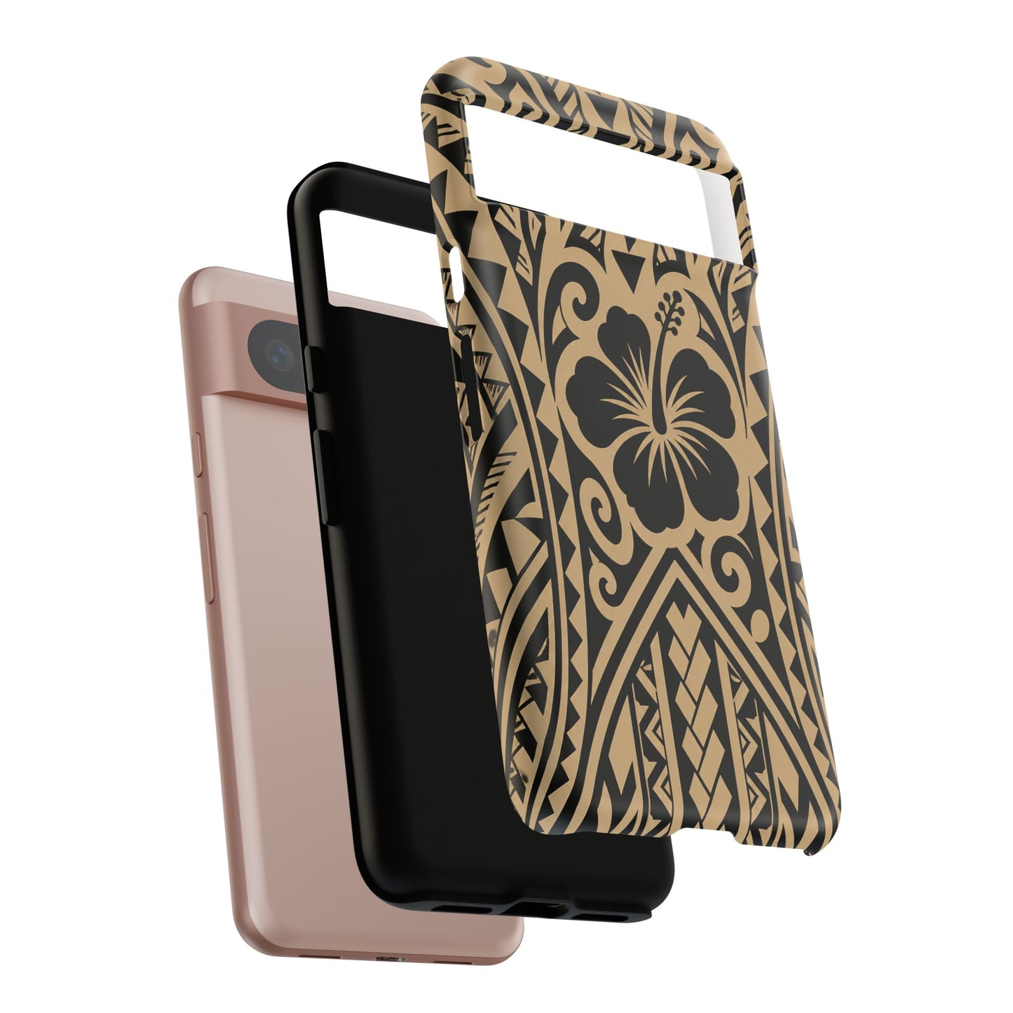 Polynesian Tribal Hawaiin Hibiscus Phone Case for iPhone Samsung Galaxy