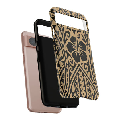 Polynesian Tribal Hawaiin Hibiscus Phone Case for iPhone Samsung Galaxy