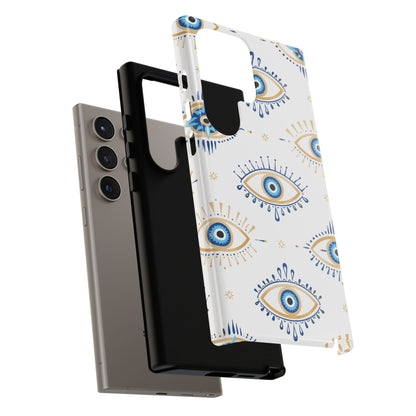 Blue Evil Eye Phone Case – Protective Slim Shockproof Cover for Iphone, Samsung Galaxy and Pixel