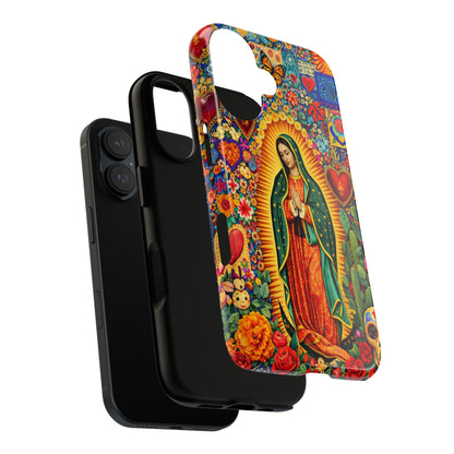 Virgin Mary Guadalupe Phone Case Mexican Folk Art Tough Cover iPhone Samsung