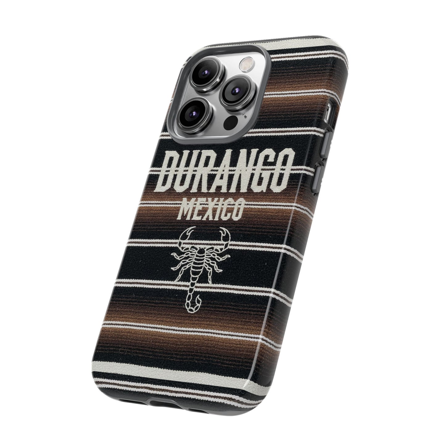 Durango Mexico Phone Case | Serape Scorpion Western Design | Mexican Heritage Tough Case for iPhone & Samsung