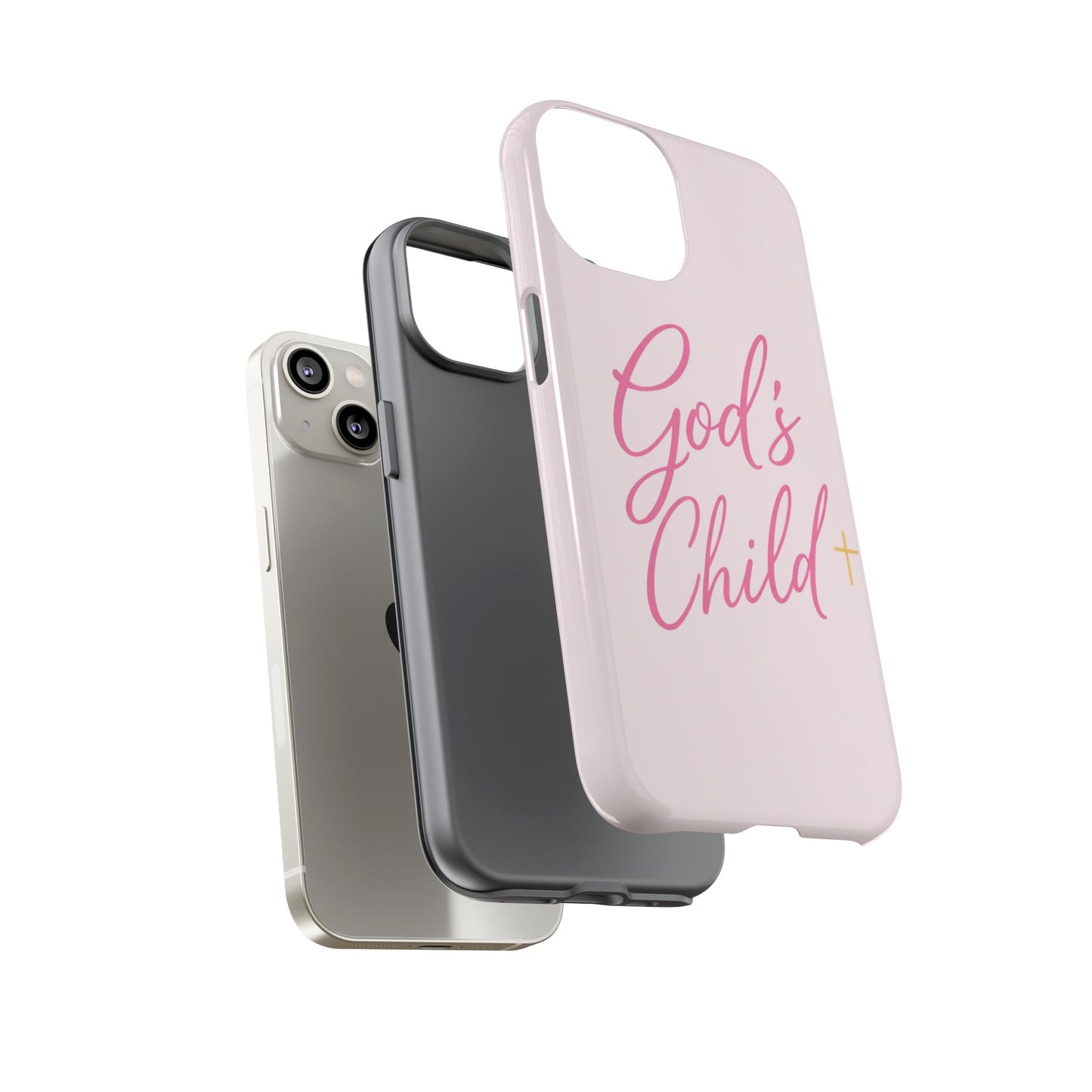 Gods Child Phone Case Christian Pink Aesthetic Tough iPhone Case