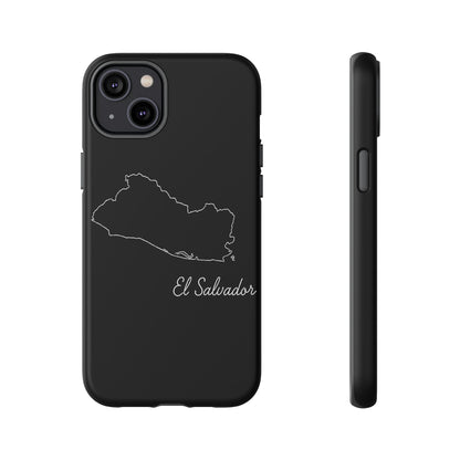 El Salvador Outline Phone Case – Minimal Country Map Tough Case (iPhone, Samsung, Pixel)