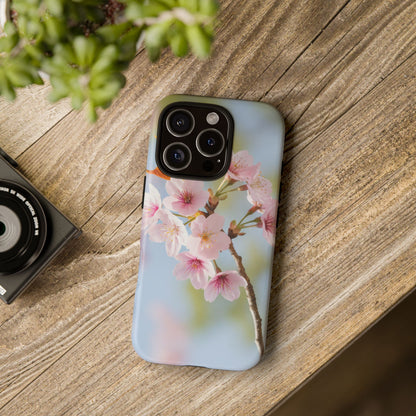 Cherry Blossom Phone Case – Pink Floral Tough Case (iPhone, Samsung Galaxy, Pixel)