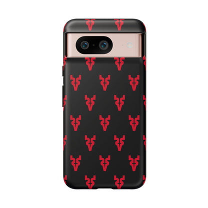 Mazatlán Bull Phone Case – Black Red Streetwear Tough Shockproof Cover