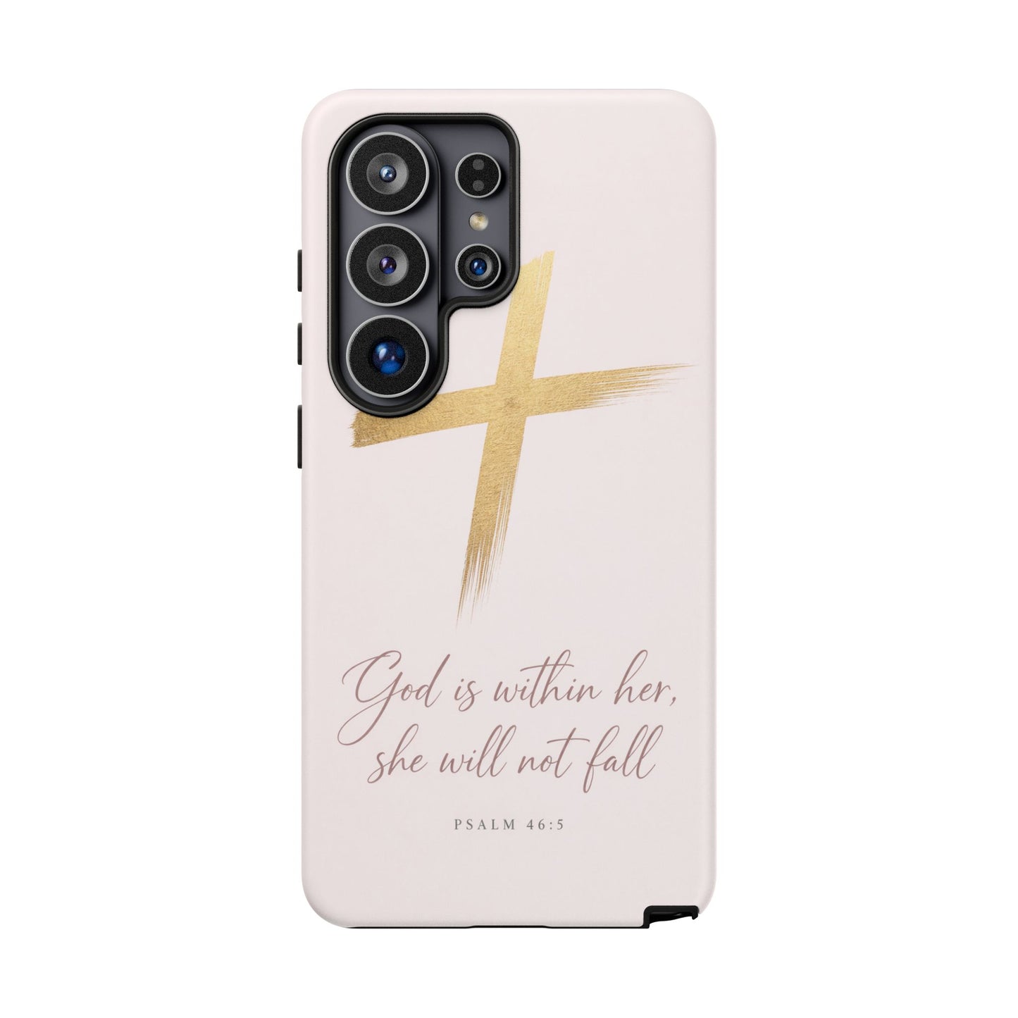 Psalm 46:5 God Is Within Her Christian Cross Phone Case Faith Gift