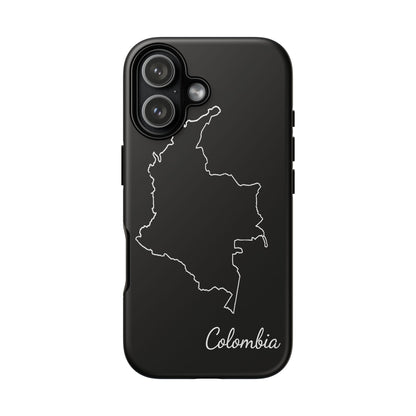 Colombia Outline Phone Case – Minimal Country Map Tough Case (iPhone, Samsung, Pixel)