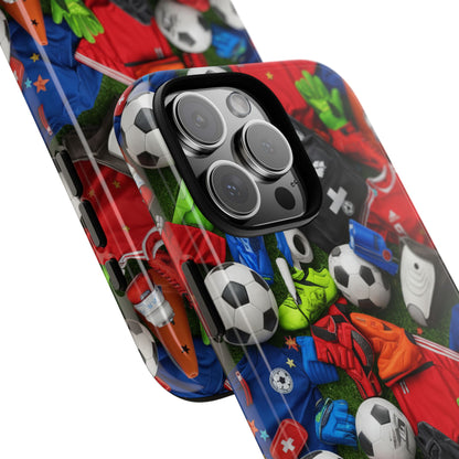 Soccer Ball Pattern Phone Case – Sports Fan Tough Protective Game Day Case