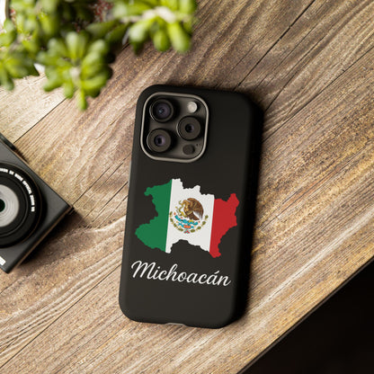 Michoacán Mexico Flag Map Phone Case | Mexican American Pride Tough Case for iPhone & Samsung