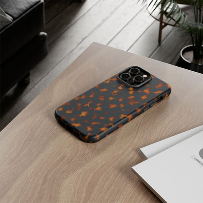 Tortoiseshell Pattern Tough Phone Case | Classic Leopard-Style Protective Cover