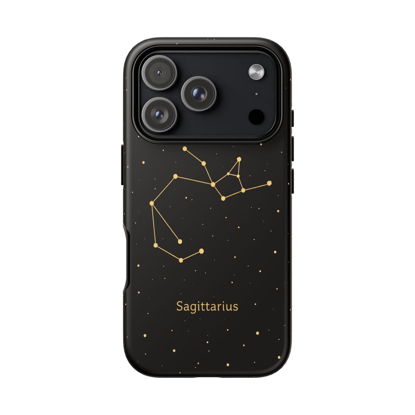 Sagittarius Zodiac Constellation Phone Case – Luxe Gold Celestial Cover