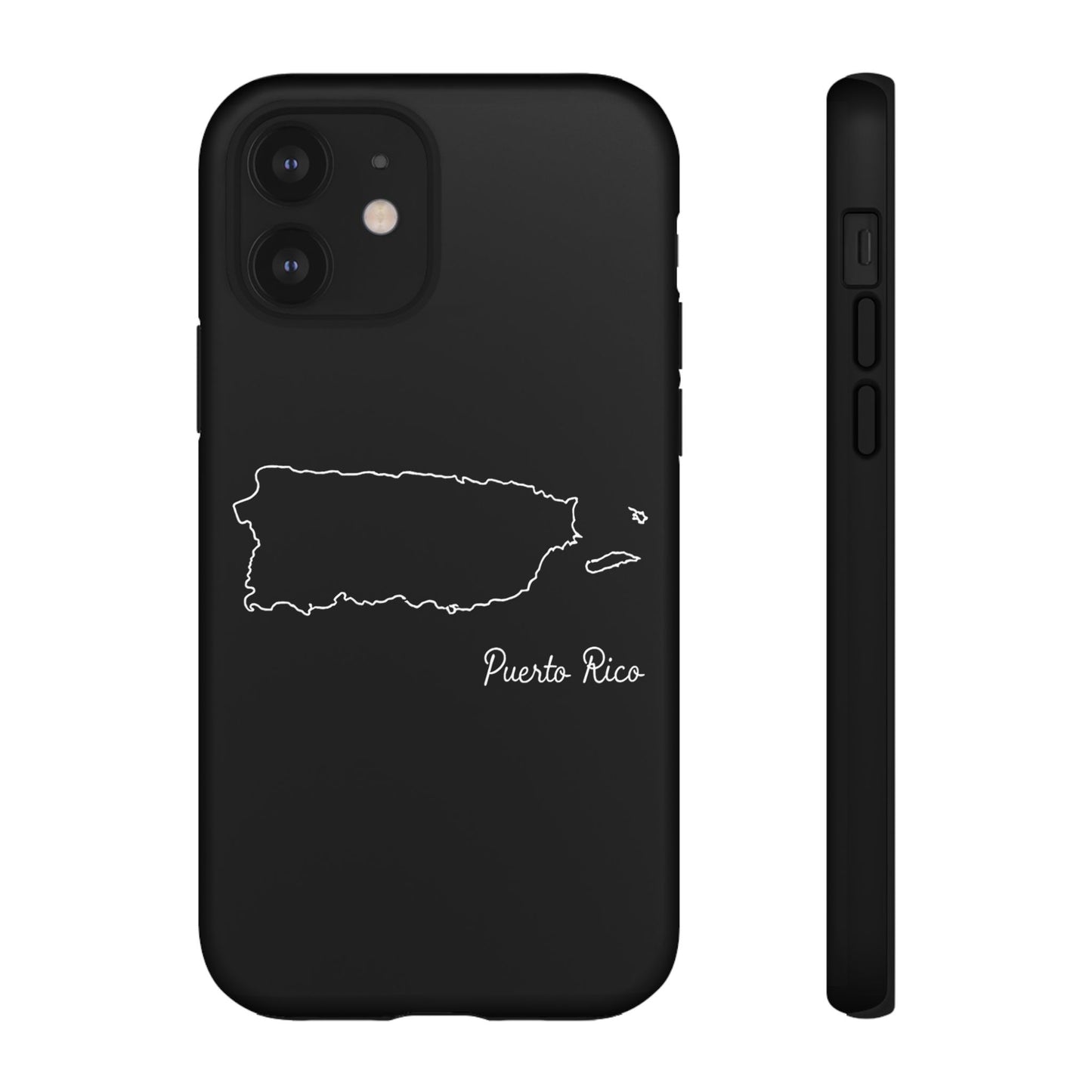 Puerto Rico Outline Phone Case – Minimal Country Map Tough Case (iPhone, Samsung, Pixel)