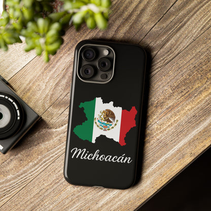 Michoacán Mexico Flag Map Phone Case | Mexican American Pride Tough Case for iPhone & Samsung