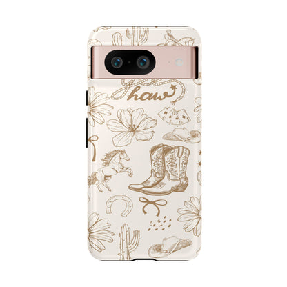Western Cowgirl Phone Case for iPhone Samsung Galaxy Pixel Tough Case