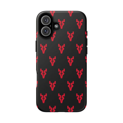 Mazatlán Bull Phone Case – Black Red Streetwear Tough Shockproof Cover