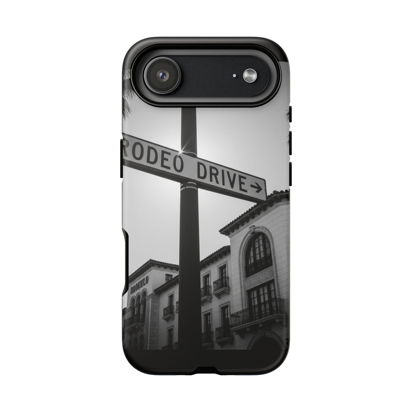 Rodeo Drive Phone Case | Los Angeles Aesthetic Black & White Photography | Luxury LA Street Tough Case for iPhone & Samsung