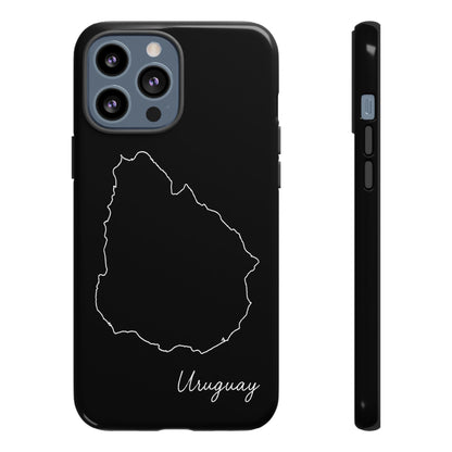 Uruguay Outline Phone Case – Minimal Country Map Tough Case (iPhone, Samsung, Pixel)