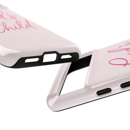 Gods Child Phone Case Christian Pink Aesthetic Tough iPhone Case