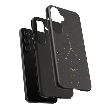 Cancer Zodiac Constellation Phone Case – Luxe Gold Celestial Cover