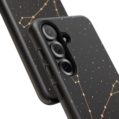 Pisces Zodiac Constellation Phone Case – Luxe Gold Celestial Cover