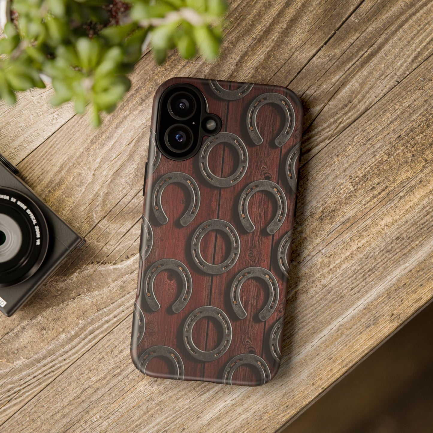 Rustic Horseshoe Western Phone Case – Cowboy Country Ranch Tough Case