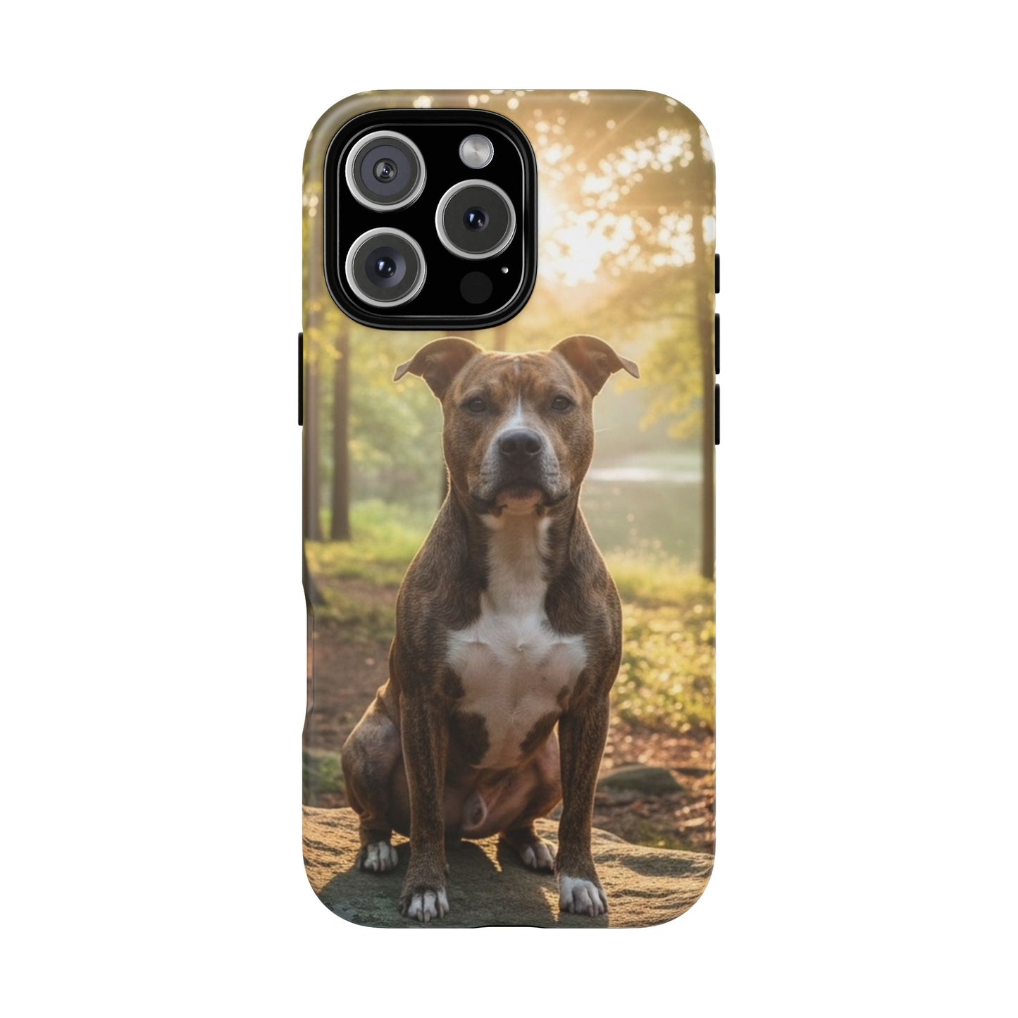 Pit Bull Phone Case – Dog Portrait Tough Case (iPhone, Samsung, Pixel)