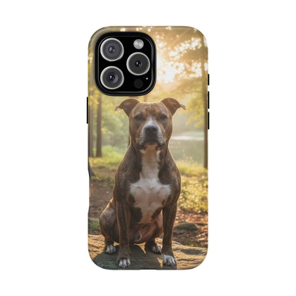 Pit Bull Phone Case – Dog Portrait Tough Case (iPhone, Samsung, Pixel)